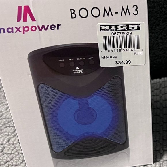 Brand New Max Power MPD41L Bluetooth Speaker - Picture 3 of 4